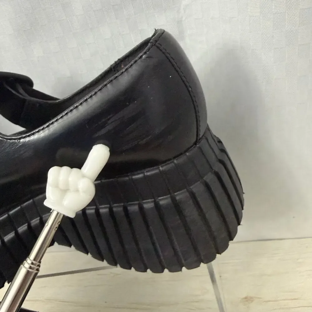 Camper BCN Leather Mary Jane Shoes Womens Size 7.5 Chunky Platform Lug Sole 38